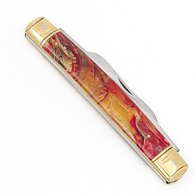 تصویر قلمتراش دو تیغه دسته رهی کهربا 10سانتیمتر / استاد رهی 