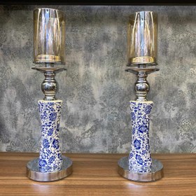 تصویر شمعدان قلم آبی 