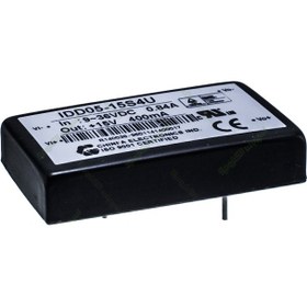 تصویر مبدل ولتاژ چینفا 400 میلی آمپر CHINFA IDD05-15S4U DC/DC IN:9-36V OUT:+15V 