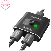 تصویر سویچ اسپلیتر HDMI با کیفیت 4k و فرکانس ۶۰ هرتز 