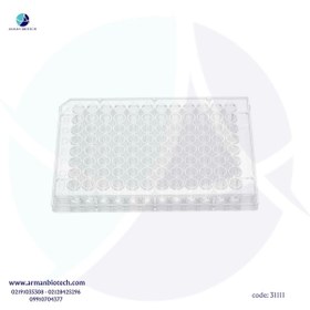 تصویر پلیت کف تخت الایزا 96 خانه یکپارچه برند لب سلکت Assay Microplate,Undetachable - Labselect