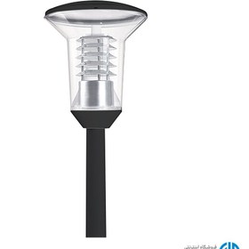 تصویر چراغ پارکی سفید سری A1 با حباب شفاف تولیپ مازی نور TULIP self ballasted compact fluorescent Park light luminaire, Clear polycarbonate diffuser, A1 series, White Mazinoor