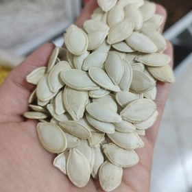 تصویر تخمه کدو خام گوشتی تازه ایرانی(100گرمی) 