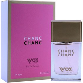 تصویر ادکلن ادوپرفیوم زنانه وکس vox مدل شنل چنس ( chance chance) 