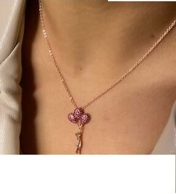 تصویر خرید گردنبند زنانه برند Leal Jewellery کد ty132892318 Rose Renk Masumlar Dizi Kolye Balon Tutan Kız