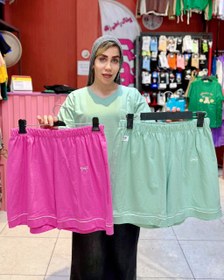 تصویر شورتک گلدوزی پاپیون - یاسی 