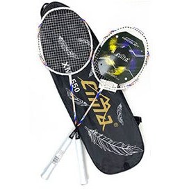 تصویر راکت بدمینتون جفتی سیما مدل ایکس ام 550 به همراه کیف کاور Cima XM-550 Badminton Racket