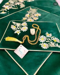 تصویر سجاده جانماز گلدوزی 