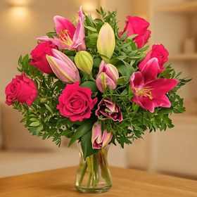 تصویر دسته گل فوشیا فیوژن کد1 (انگلیس) 