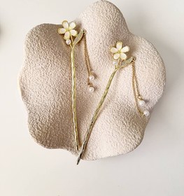 تصویر کانزاشی گل سفید 