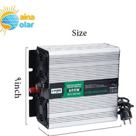 تصویر اینورتر سینوسی 600 وات مدل CPS600 برند CARSPA سری CPS pure sine inverter & Charger 600W CARSPA CPS series 12V , 24V