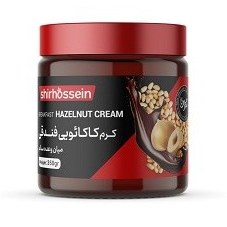 تصویر کِرِم کاکائو فندوقی شیرحسین 300 گرمی Hazelnut cocoa cream