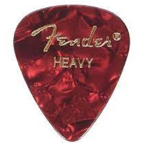 تصویر Fender Celluloid Picks 351 Red Moto Heavy 12 Pack 