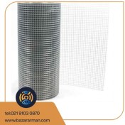 تصویر توری جوشی گالوانیزه گرم عرض ۱۰۰ چشمه ۱/۲ اینچ 