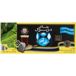 تصویر چای دو غزال تی بگ معطر ۲۵ عددی 