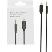 تصویر کابل لایتنینگ به AUX مدل JH-023 - سفید AUX JH-023