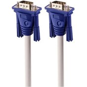 تصویر کابل 1.5 متری VGA سفید 3+4 گلد اسکار Gold Oscar VGA 1.5m White Cable
