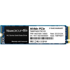 تصویر اس اس دی تیم گروپ MP33 M.2 2280 PCIe 256GB ا TeamGroup MP33 256GB 2280 NVMe PCIe 3.0 x4 M.2 SSD TeamGroup MP33 256GB 2280 NVMe PCIe 3.0 x4 M.2 SSD