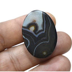 تصویر نگین عقیق ملکی درشت M33 