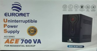 تصویر دستگاه UPS یورونت ۷۰۰VA با باتری داخلی ۷ آمپر 