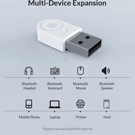 تصویر دانگل بلوتوث اوریکو مدل BTA-608 ORICO BTA-608 USB Bluetooth 5.0 Adapter