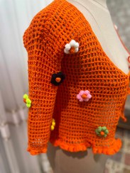 تصویر کت بهاره دخترانه تور بافت 