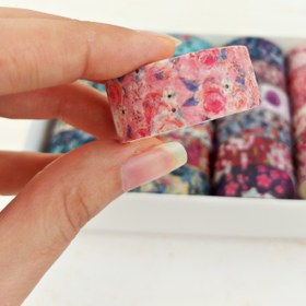 تصویر چسب واشی گلدار 