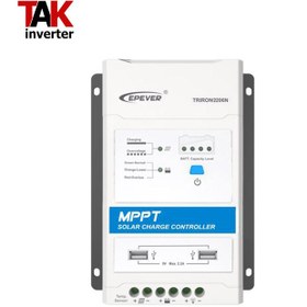 تصویر شارژ کنترلر خورشیدی (12/24V - 20A - 60Vpv) مدل EPever MPPT Triron 2206N DB1/USB1 charge controller 20A/h 12/24V Auto EPever Mppt Triron 2206N DB1-USB1 series