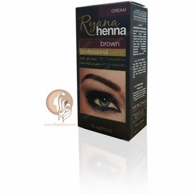 تصویر کیت رنگ ابرو(حنای ابرو) ورونا Verona مدل Ryana Henna قهوه ای بنی 