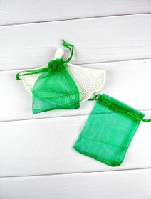 تصویر کیسه حریر ۹-۱۲ رنگ سبز 