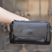 تصویر شوزبگ رودوشی شو زیپ طرح فلزی طلایی رنگ 