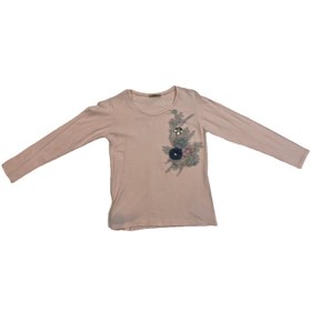 تصویر بلوز تریکو گل برجسته 