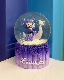 تصویر گوی نورپرداز متوسط طرح خرس وماه 