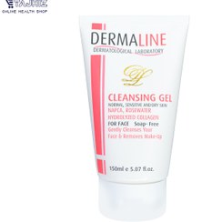 تصویر شوینده پوست خشک و حساس درمالاین Dermaline Cleansing Gel For Normal And Sensitive And Dry Skin