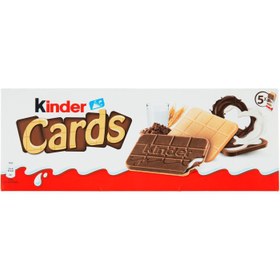 تصویر بیسکوییت شکلاتی کیندر کاردز 5 عددی (۱۲۸ گرم) kinder cards kinder cards