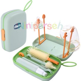 تصویر ست برس شيشه شور آبچکان چیکو Chicco 4001145:Chico Bottle Brush Set -Baby Bottle Cleaner Kit code