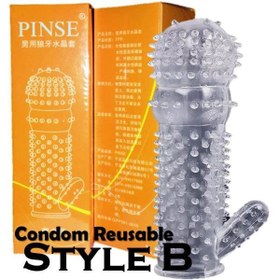 تصویر کاندوم ژله ای سیلیکونی پنیس(قابل شست و شو) ا قابل شست و شو قابل شست و شو