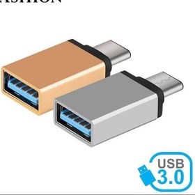 تصویر مبدل OTG USB-C تایپسی فشن SFP-8 USB 3.0 