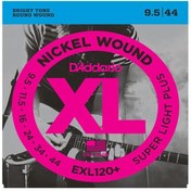 تصویر 9.5-44 daddario EXL120+ Super Light Plus Electric Guitar Strings اصلی 