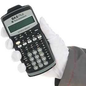 تصویر ماشین حساب مالی Texas Instruments BA II Plus، مشکی ا Texas Instruments BA II Plus Financial Calculator, Black Medium Texas Instruments BA II Plus Financial Calculator, Black Medium