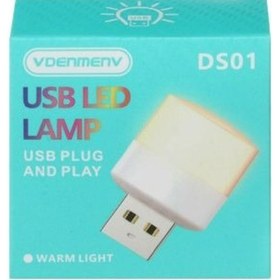 تصویر لامپ Denmen LED USB مدل DS01 - آفتابی 