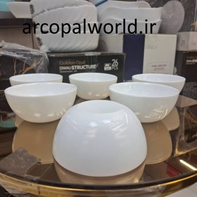 تصویر پیاله ترشی خوری پارس اپال مجموعه ۶ عددی 