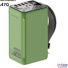 تصویر پاوربانک ۶۰۰۰۰ میلی آمپر سوپر فست شارژ ۳۰ وات کانفلون مدل Konfulon A47Q KONFULON POWER BANK 60000 mAh MODEL A47Q