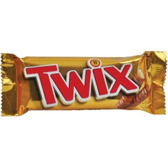 تصویر شکلات دابل توييکس با مغز کرم کارامل روکش شکلات ( بسته 25 عددی ) TWIX مدل Twix Twix Twin Chocolate Bars 25x50gr