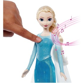 تصویر عروسک السا خواننده از مجموعه دیزنی پرنسس فریزین برند disney frozen Disney Princess Frozen Singing Elsa Doll