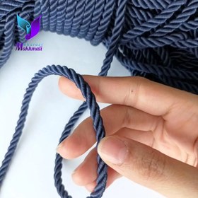 تصویر قیطان ابریشمی سرمه ای 