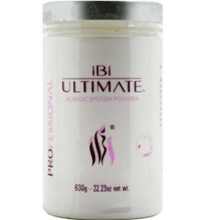 تصویر پودر کاشت ناخن فرنچ لاین Ultimate هلو حجم 630 میل آی بی آی Ibi Ultimate Line Peach Nail French Implant Powder 630 ml