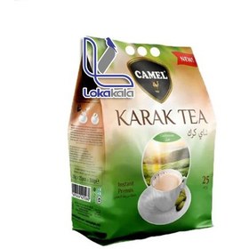 تصویر چای کرک کمل با طعم هل 500 گرم 25 عدد CAMEL CAMEL Karak tea with cardamom flavoured 500 g 25 psc