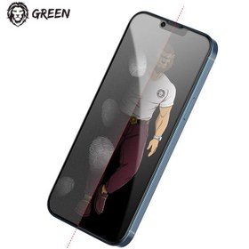 تصویر گلس حریم شخصی مات iPhone 13 Pro Max مدل Green Lion 3D AG-Matte Privacy Glass GREEN 3D AG/MATTE PRIVACY GLASS SCREEN PROTECTOR FOR IPHONE 13 PRO MAX