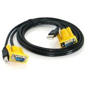 تصویر کابل کی وی ام سوئیچ دی نت USB ا D-Net 2 in 1 USB KVM Switch Cable D-Net 2 in 1 USB KVM Switch Cable